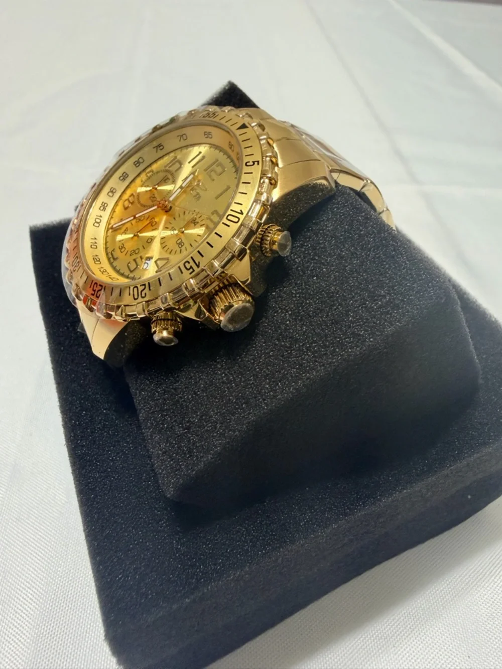 Invicta Men’s Gold Chronograph Watch 45mm